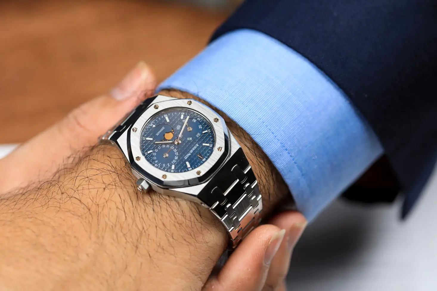 Audemars Piguet Royal Oak Day Date Moonphase 25594ST.OO.0789ST.04 - Blue Dial - 36mm - Ảnh 2