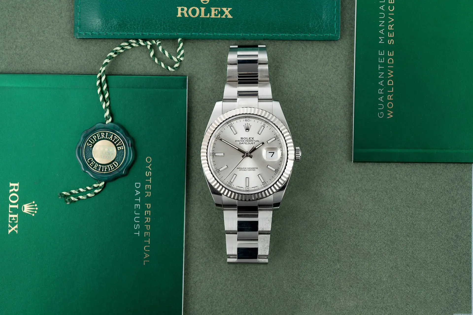 Rolex Datejust 126334-0003 - Silver Dial - 41mm - Oyster demi white gold 18k - Ảnh 2
