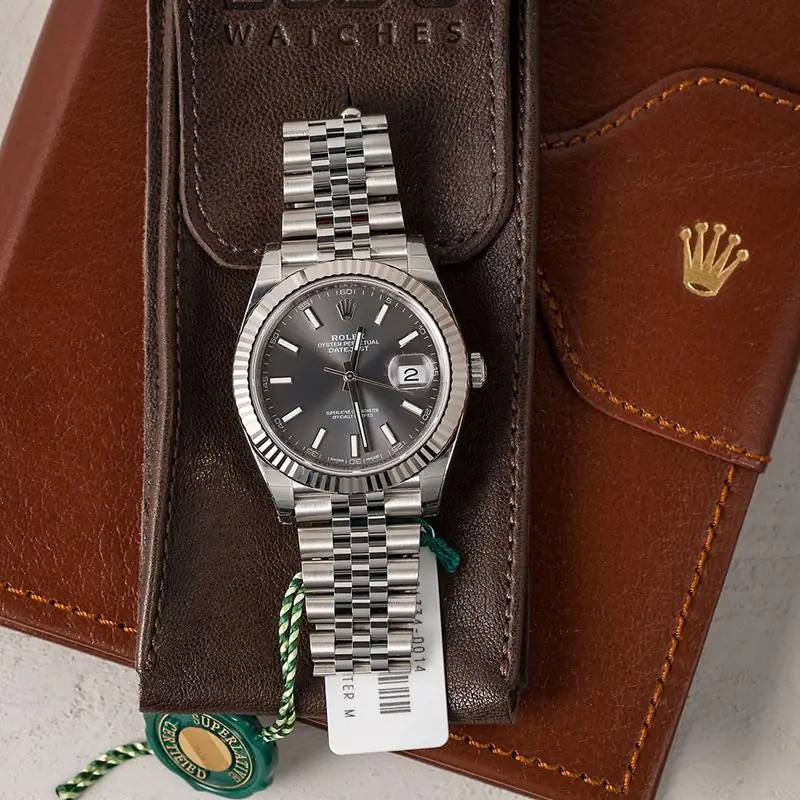 Rolex Datejust 126334-0014 - rhodium Dial - 41mm - Jubilee demi white gold 18k - Ảnh 5