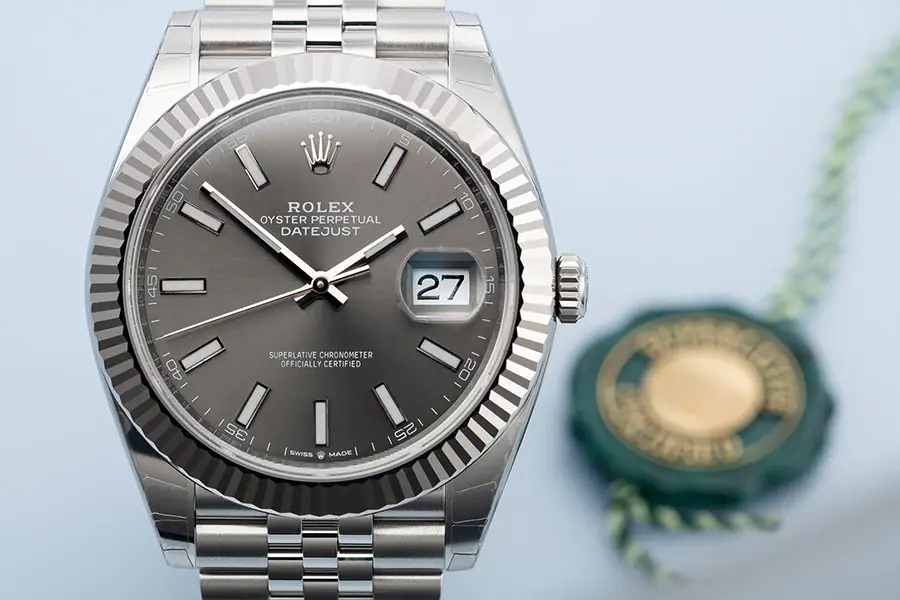 Rolex Datejust 126334-0014 - rhodium Dial - 41mm - Jubilee demi white gold 18k - Ảnh 4