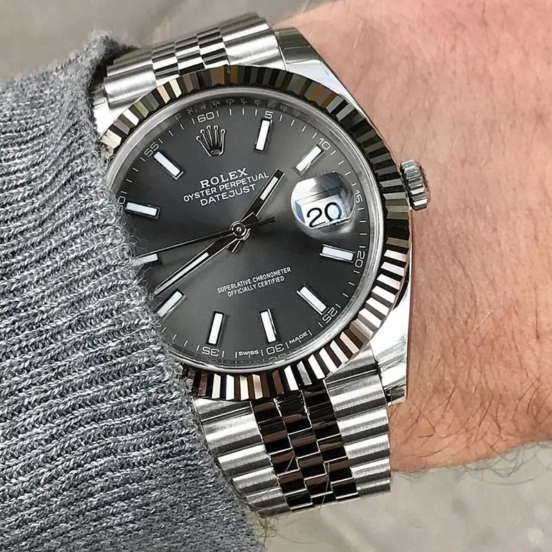 Rolex Datejust 126334-0014 - rhodium Dial - 41mm - Jubilee demi white gold 18k - Ảnh 6