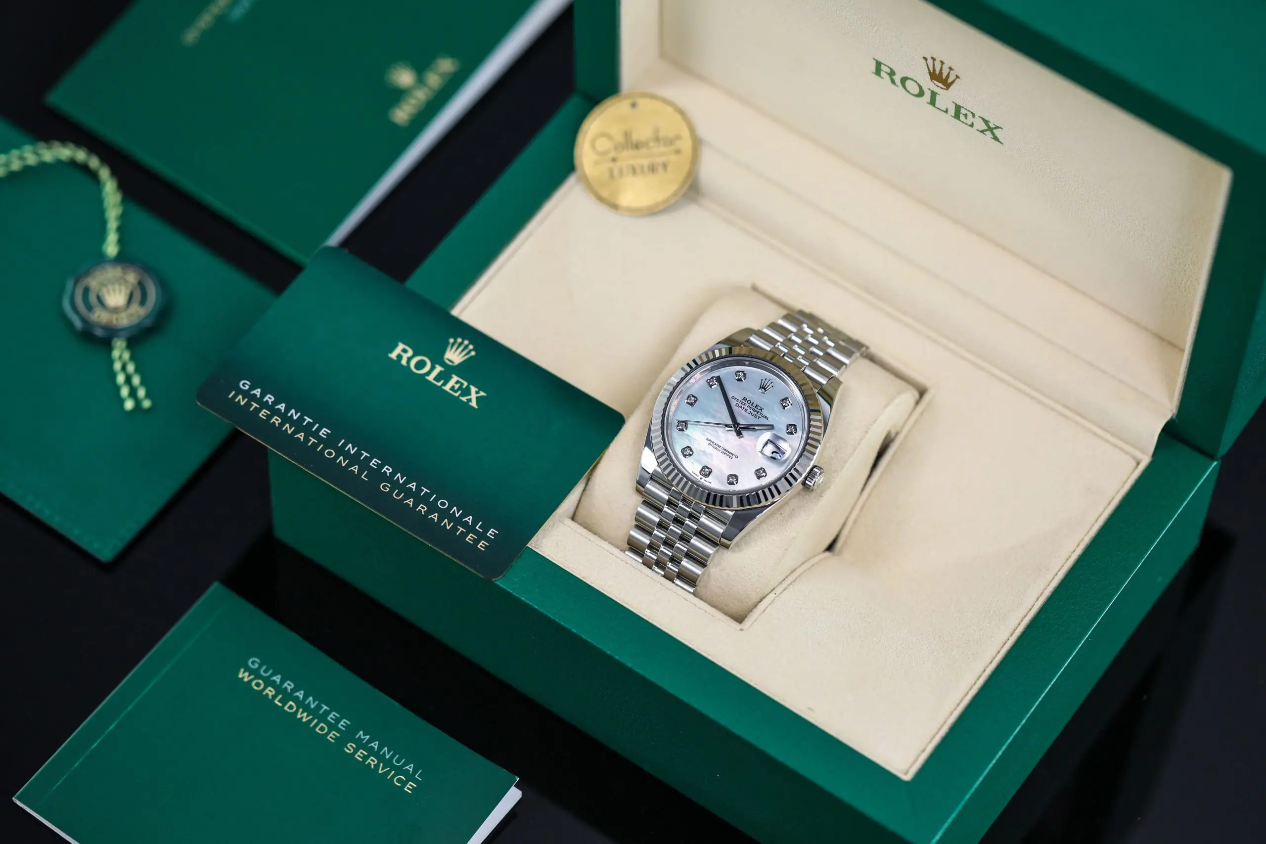 Rolex Datejust 126334-0020- MOP Dial With Diamonds - 41mm - Jubilee demi white gold 18k - Ảnh 2