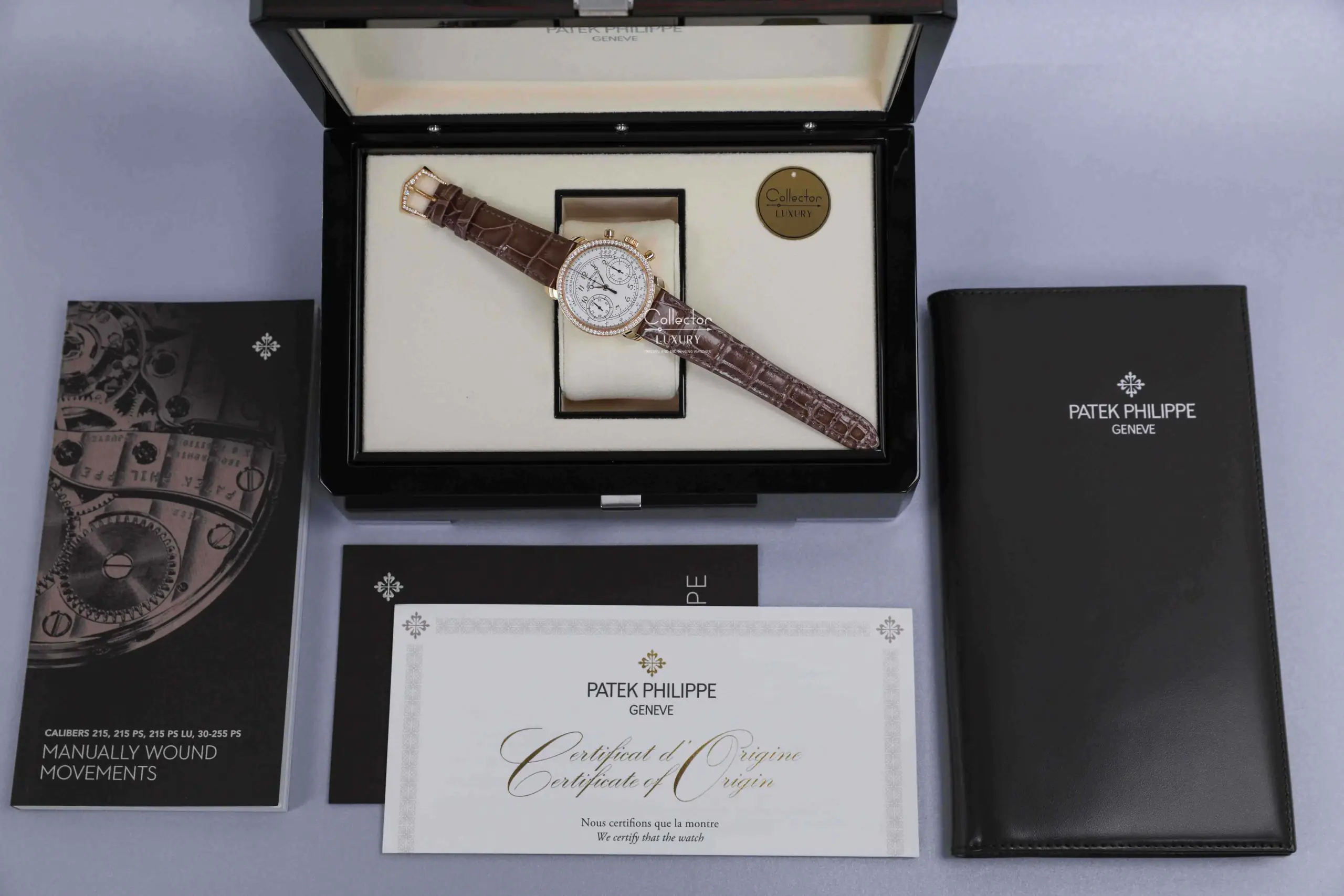 Patek Philippe Complications 7150/250R-001 Chronograph - White dial with diamonds - 38mm - Rose Gold 18k - Ảnh 3