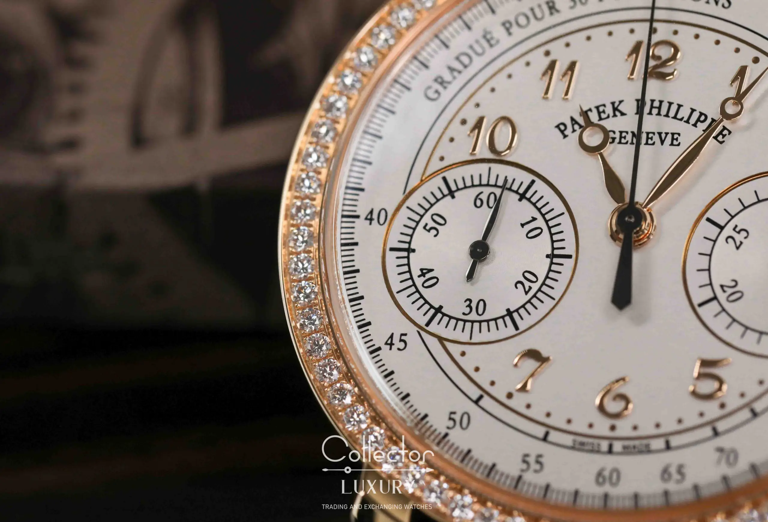 Patek Philippe Complications 7150/250R-001 Chronograph - White dial with diamonds - 38mm - Rose Gold 18k - Ảnh 6