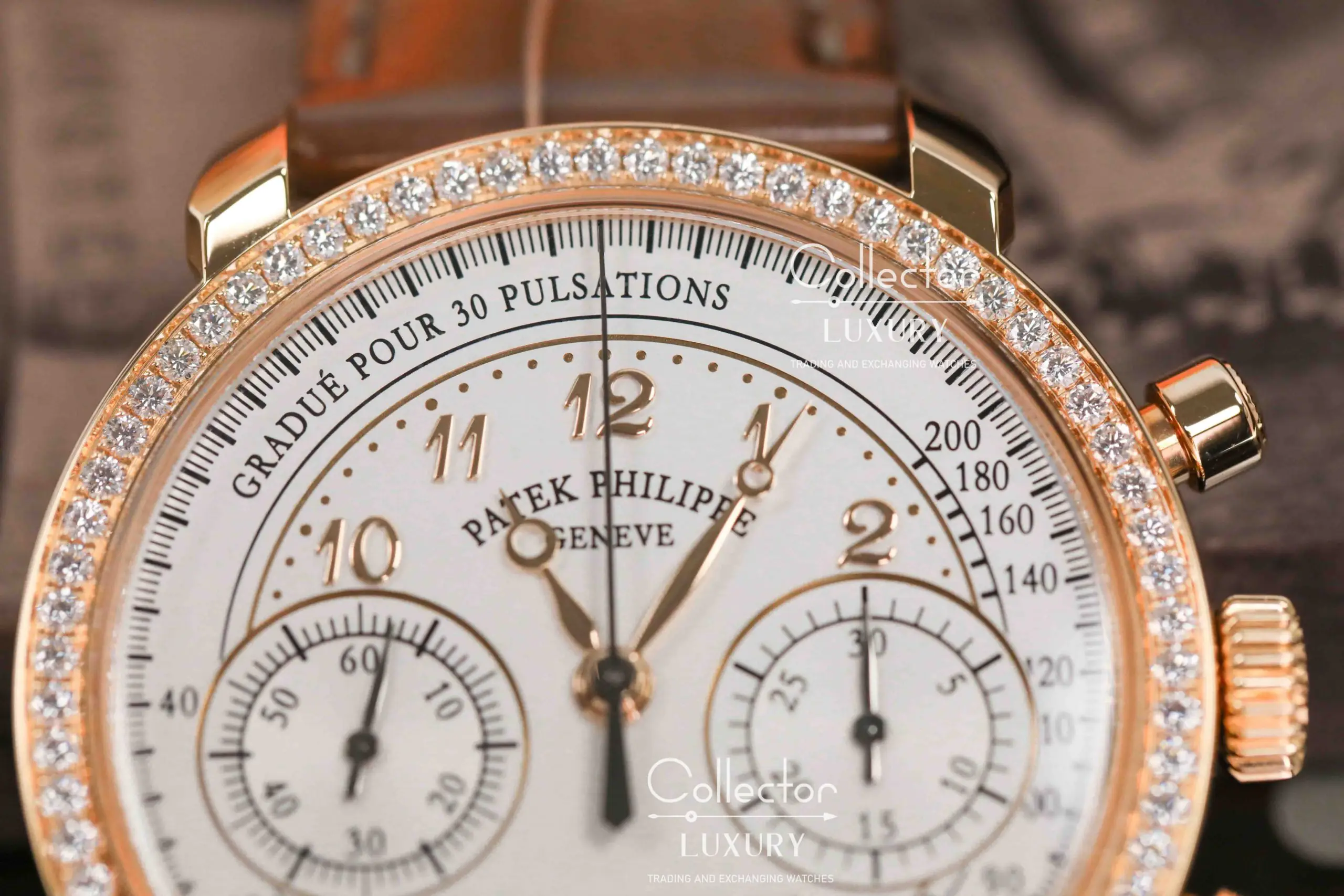 Patek Philippe Complications 7150/250R-001 Chronograph - White dial with diamonds - 38mm - Rose Gold 18k - Ảnh 5