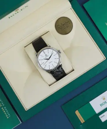 Alternative view of Rolex Cellini Time 50509-0017 - White Dial - White Gold 18k - 39mm