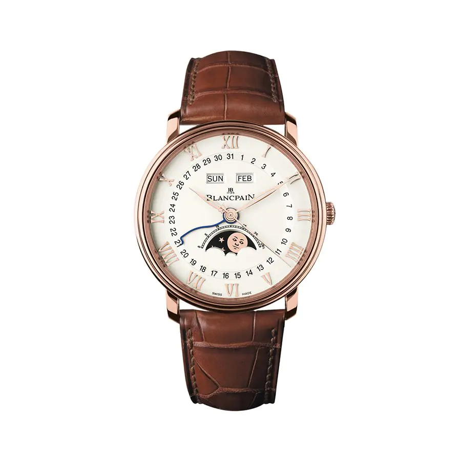 Blancpain Villeret Quantième Complet 6654.3642.55 - White dial - Rose Gold 18k - 40mm