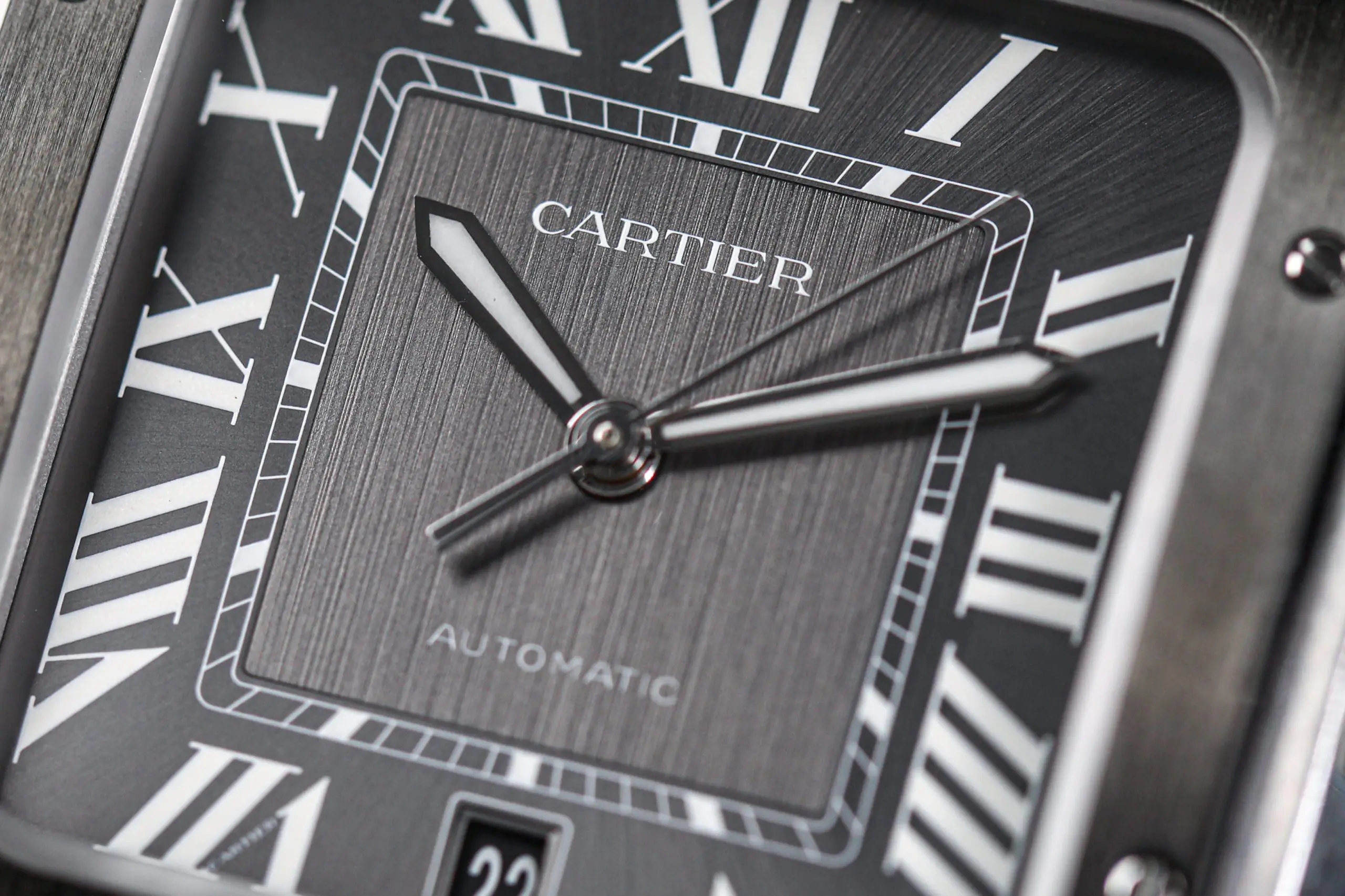 Cartier SANTOS DE CARTIER WSSA0037 - Black dial - Large model - Ảnh 2