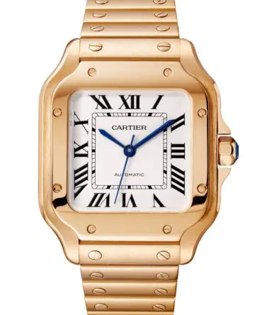 CARTIER SANTOS DE CARTIER - CRWGSA0031 - WHITE DIAL - ROSE GOLD 18K - 35MM