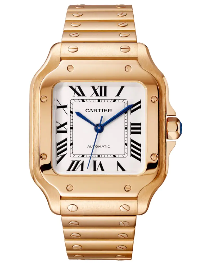 CARTIER SANTOS DE CARTIER - CRWGSA0031 - WHITE DIAL - ROSE GOLD 18K - 35MM