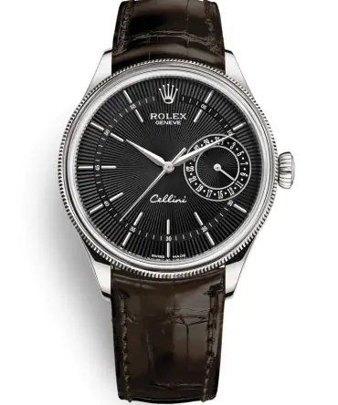 ROLEX CELLINI DATE 50519 - 0014 - BLACK DIAL - WHITE GOLD 18K - 39MM