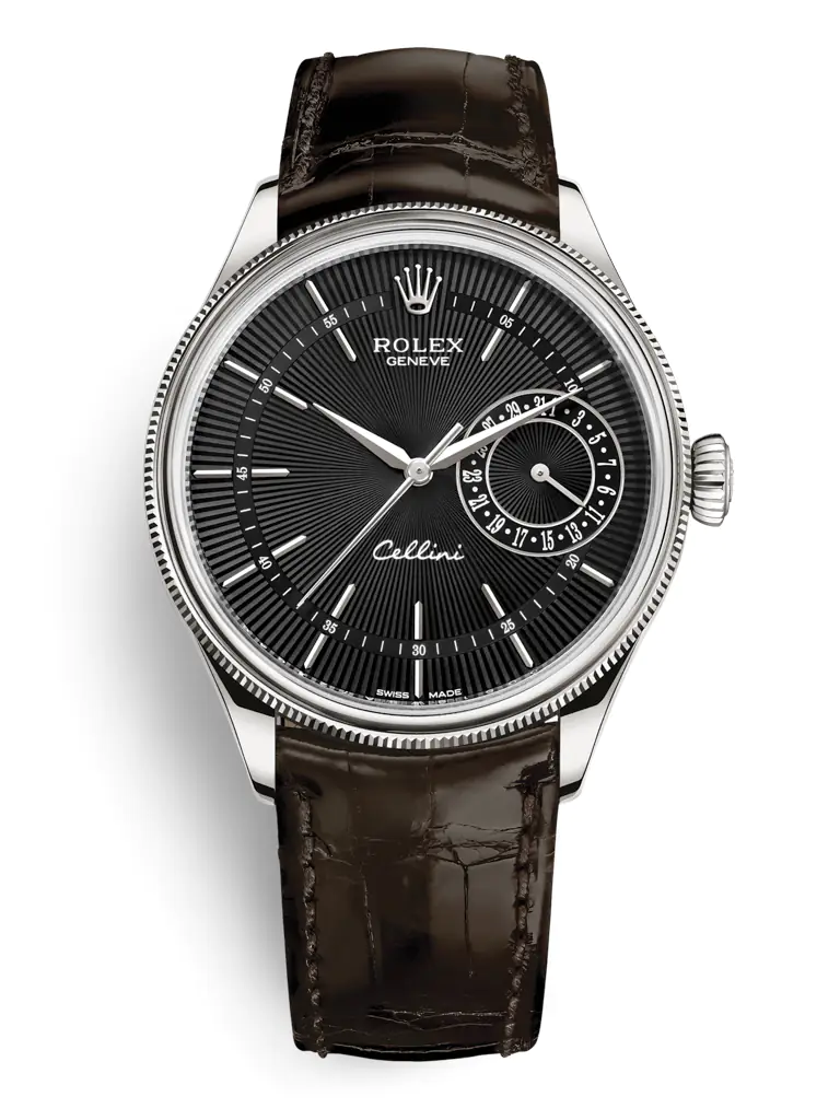 ROLEX CELLINI DATE 50519 - 0014 - BLACK DIAL - WHITE GOLD 18K - 39MM