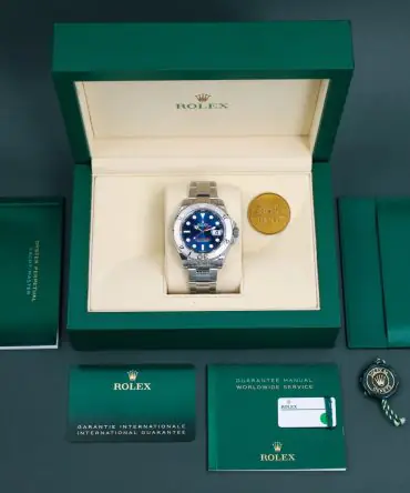 Alternative view of ROLEX YACHT MASTER 126622-002 BLUE DIAL- OYSTERSTELL / PLANTIUM - 40MM