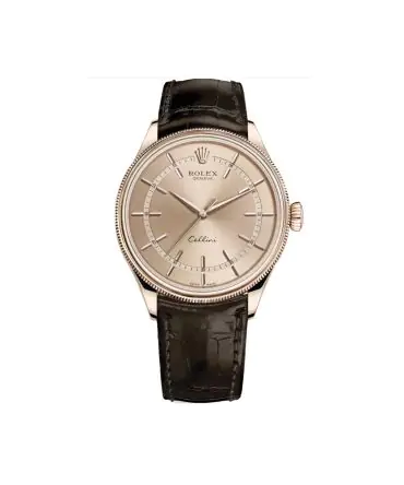 ROLEX CELLINI TIME 50505-0012 - SUNDUST - EVEROSE GOLD 18K -39MM