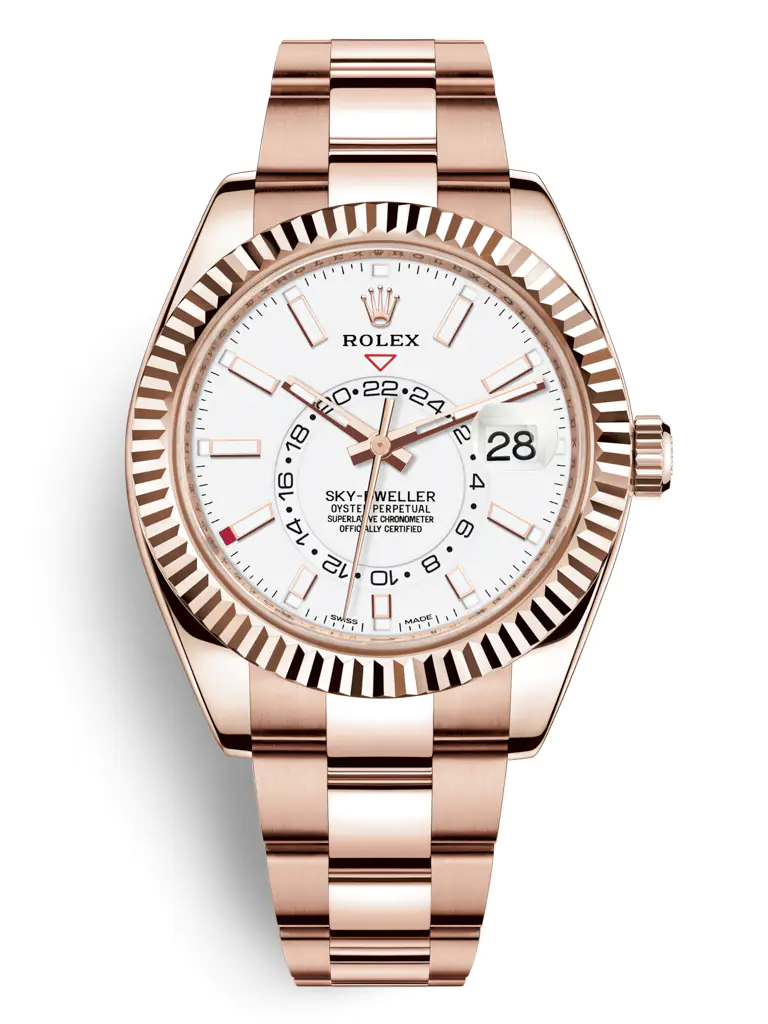 ROLEX SKY- DWELLER 326935-0005 - WHITE DIAL - EVEROSE GOLD 18K - 42MM