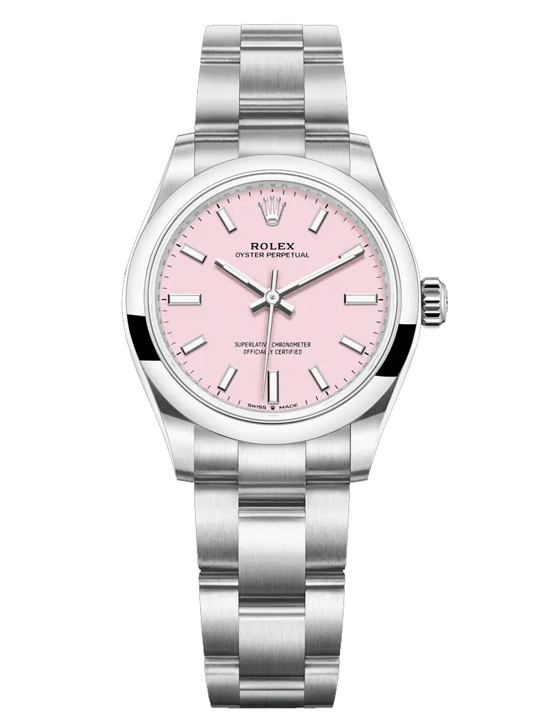ROLEX OYSTER PERPETUAL 277200 - 0009 - 31MM - PINK DIAL - OYSTER STAINLESS STEEL