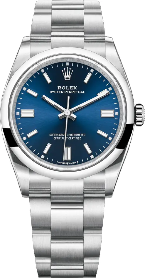 ROLEX OYSTER PERPETUAL 126000-0003 - 36MM - BLUE DIAL - OYSTER STAINLESS STEEL