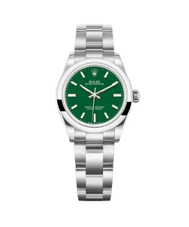 ROLEX OYSTER PERPETUAL 277200-0007 - 31MM - GREEN DIAL - OYSTER STAINLESS STEEL