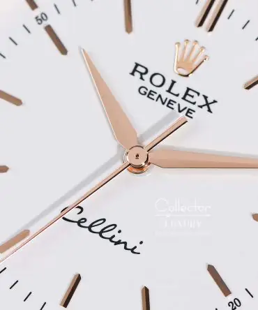 Alternative view of ROLEX CELLINI TIME 50505-0020- WHITE DIAL - EVEROSE GOLD 18K - 39MM