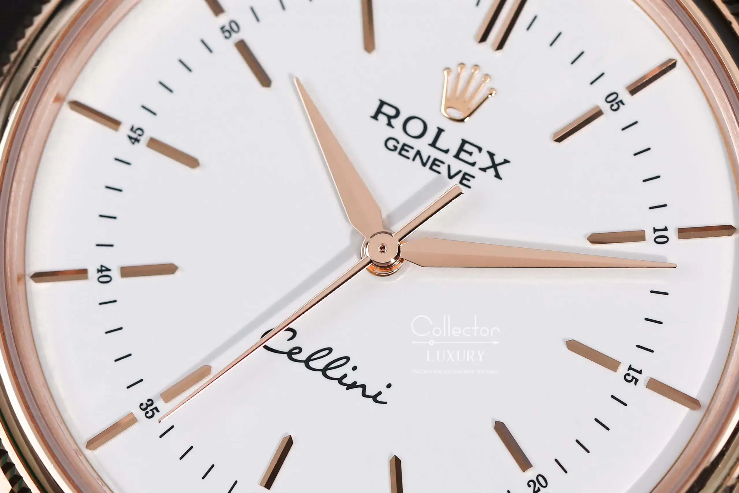 ROLEX CELLINI TIME 50505-0020- WHITE DIAL - EVEROSE GOLD 18K - 39MM - Ảnh 2