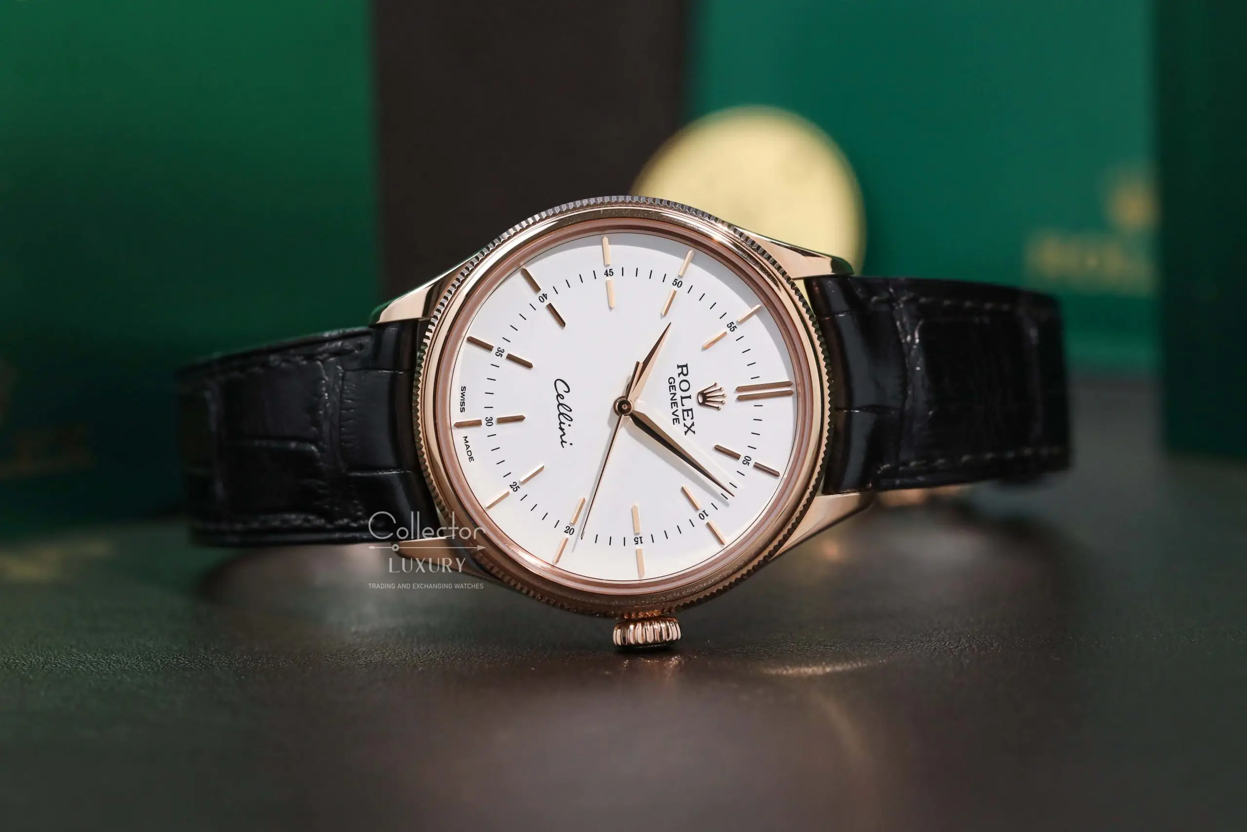 ROLEX CELLINI TIME 50505-0020- WHITE DIAL - EVEROSE GOLD 18K - 39MM - Ảnh 3