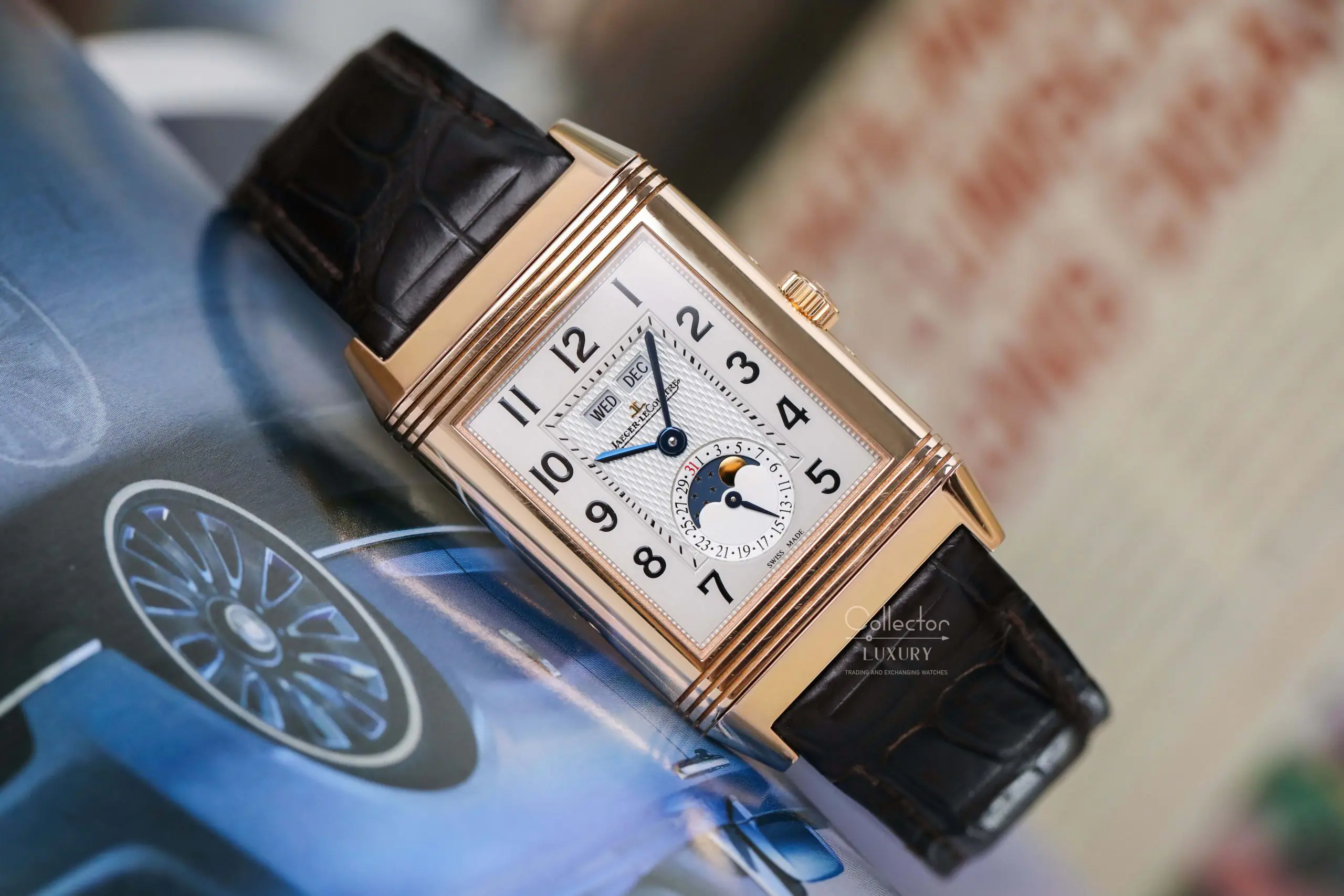 Jaeger-LeCoultre 3752520 Grande Reverso Calendar Pink Gold fullbox - Ảnh 4
