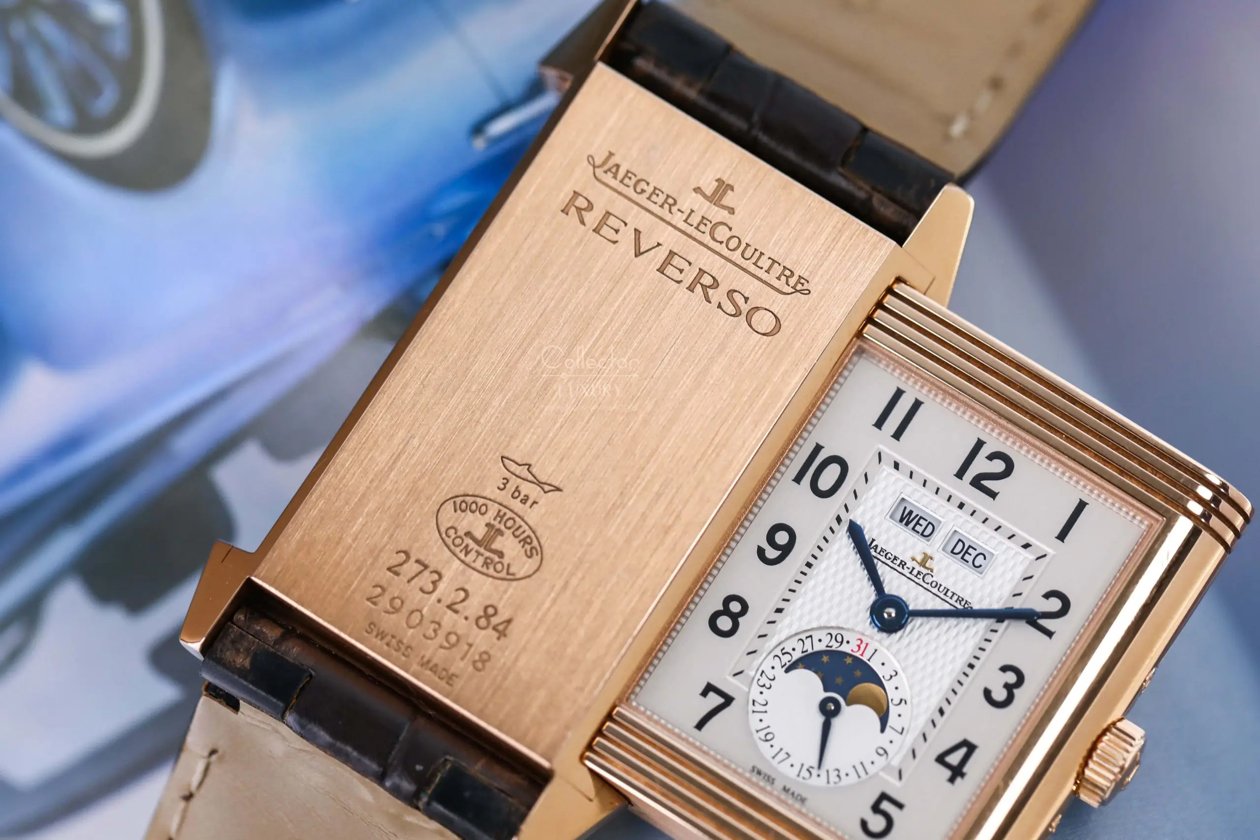 Jaeger-LeCoultre 3752520 Grande Reverso Calendar Pink Gold fullbox - Ảnh 5